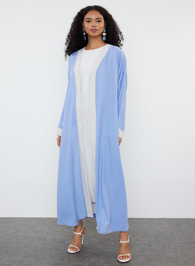 trendyol Color Blocked Long Woven Dressless One Piece Abaya - Image 2