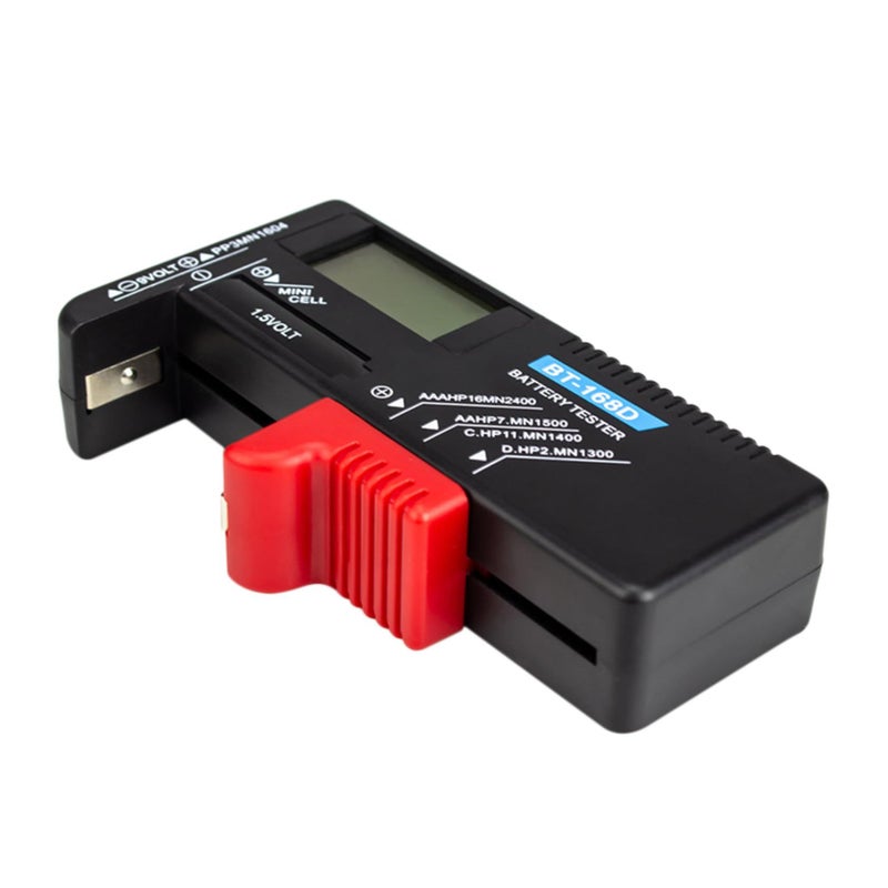 اختبار البطارية الرقمي لـ AA و AAA و 9V مع شاشة LCD لعرض الفولتية - جهاز محمول - Image 2