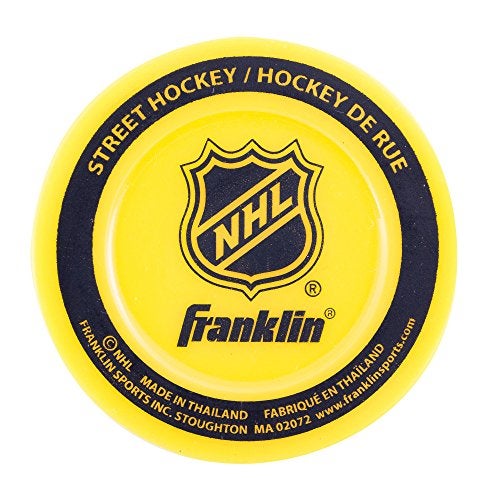 Franklin Sports قرص هوكي الشارع من فرانكلين سبورتس NHL - لا يرتد في الهواء الطلق + قرص هوكي رولر - الحجم الرسمي لألعاب الأطفال + البالغين - 1 عبوة - Image 2