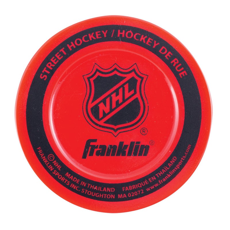 Franklin Sports قرص هوكي الشارع من فرانكلين سبورتس NHL - لا يرتد في الهواء الطلق + قرص هوكي رولر - الحجم الرسمي لألعاب الأطفال + البالغين - 1 عبوة - Image 5