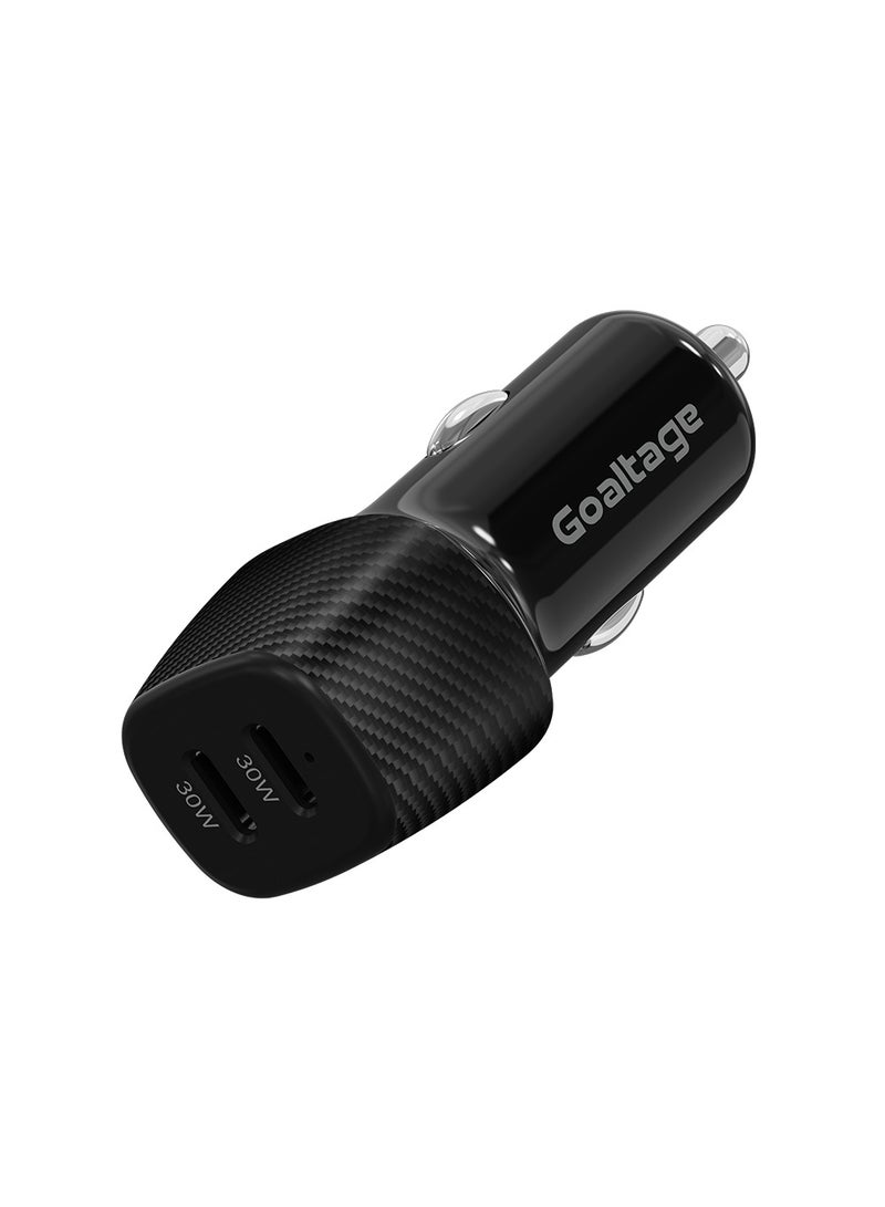 Goaltage CH14 DashCharge 60W Car Charger with Safety Protection and Dual-Port Functionality - Image 1