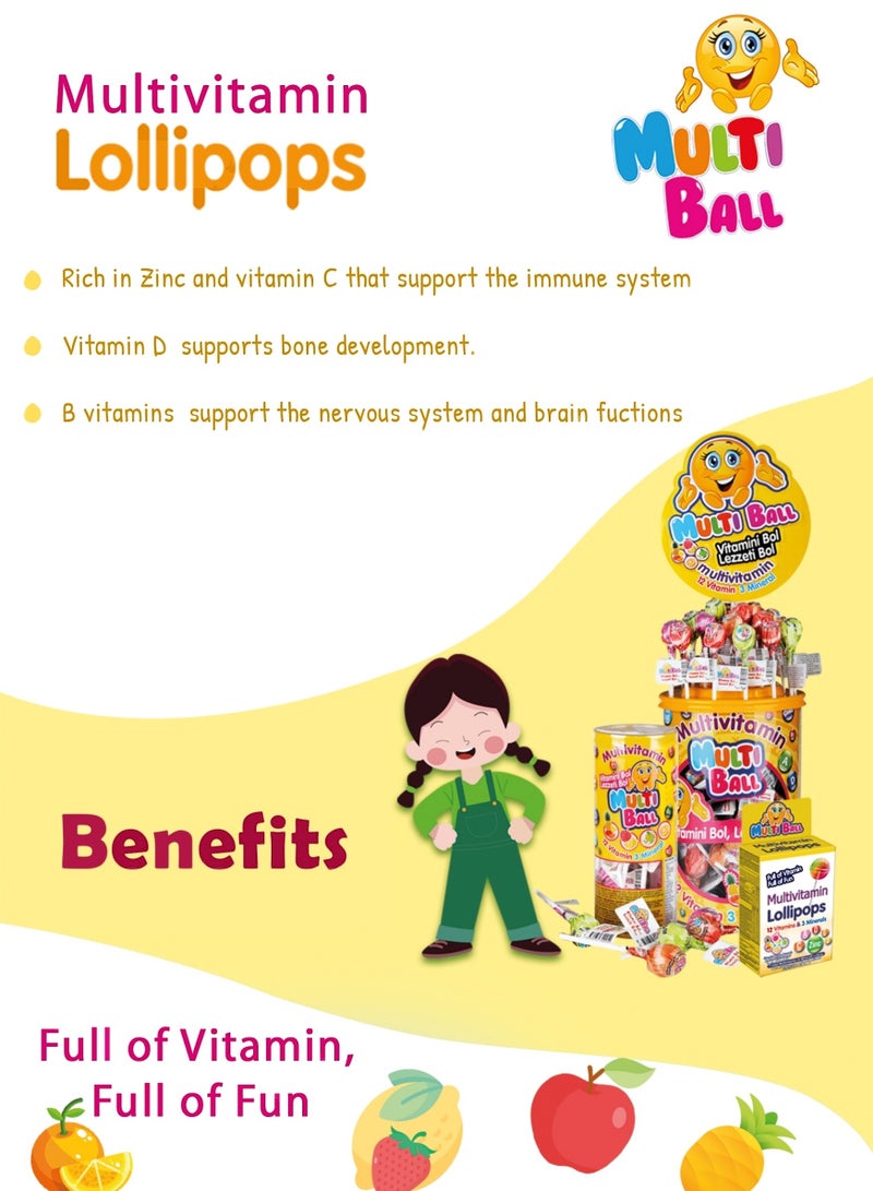 Multi ball MultiBall Lollipops Multivitamins (Sugar) - Image 3