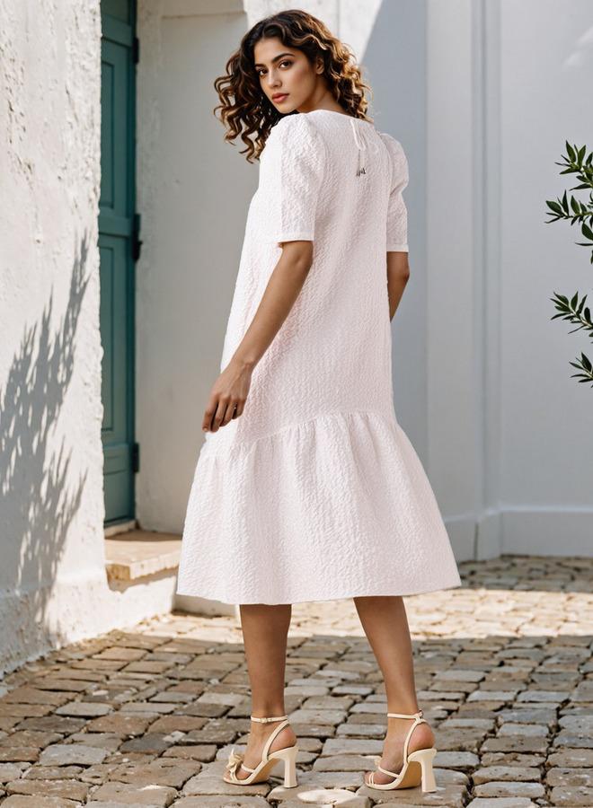 تواكستريمز فستان ميدي بقصة - بأكمام منتفخة من - Image 3