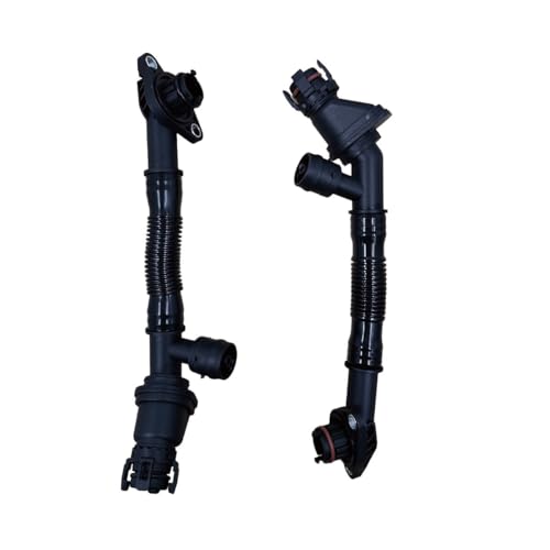 LUKYUCHA 2 PCS Crankcase Vent Hose Pipe Left and Right for BMW X5 X6 F01 F02 F07 F10 F12 F13 550i 650i 750i 750Li N63 11157646086 11157646087 - Image 1