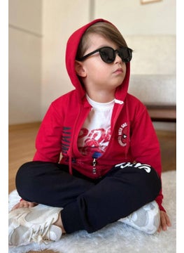 SPIDERMAN Boy 3 Piece Hooded Set Tracksuit - 2 Yarn Lycra Fabric  - Image 3