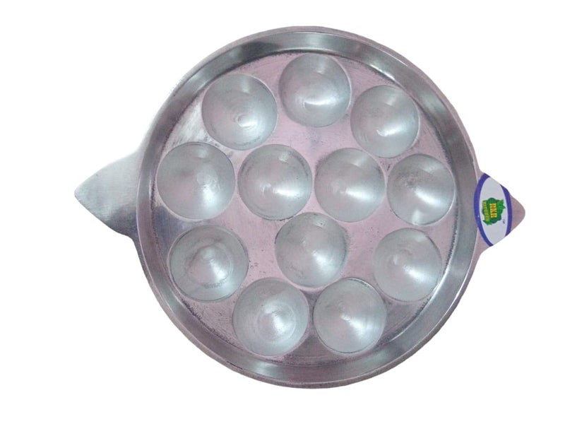 RKR KITCHEN Indolium Paniyaram/Paddu/Ponganalu Pan/Kallu/Chatti 12pit - Image 1