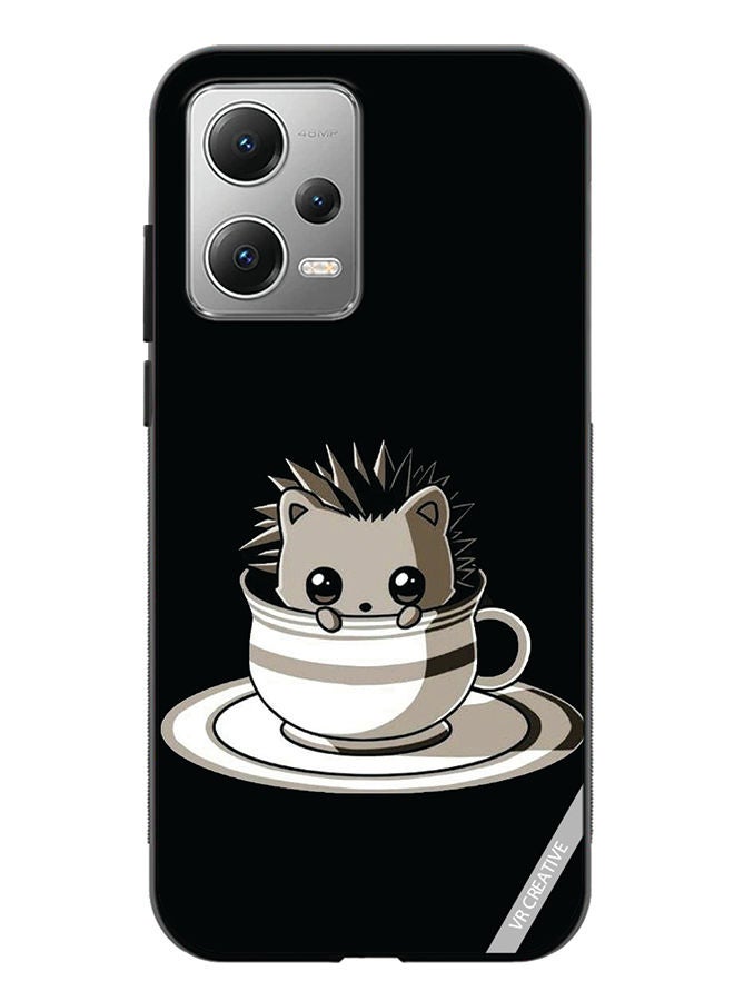 VR CREATIVE Protective Case Cover For Xiaomi Redmi Note 12 Cat In A Cup Design Multicolour - Image 1
