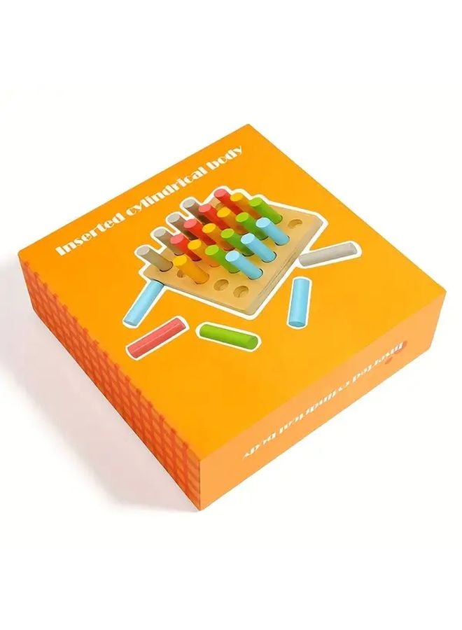 Montessori Math Teaching Aids Color Coded Wooden Cylindrical Sticks Sensory Play Toddler Educational Toys - Image 1