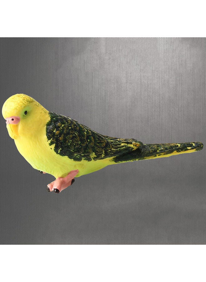 2-Piece Decorative Garden Artificial Parrot Yellow/Blue