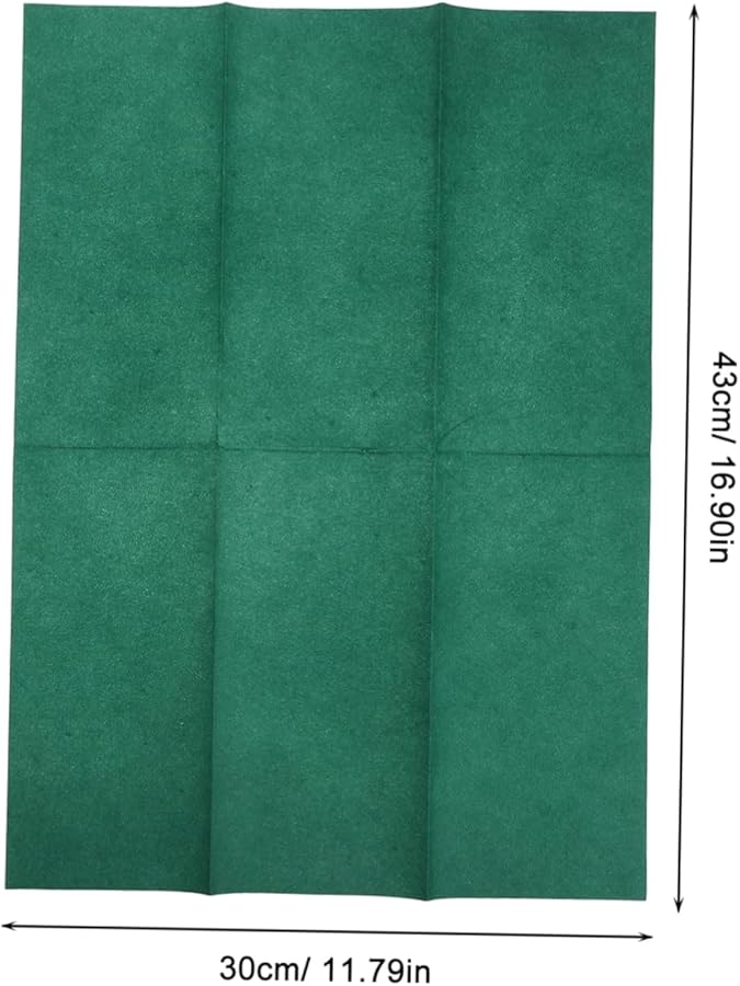 مناديل ورقية خضراء زخرفية 50 قطعة - مناشف يد ناعمة وماصة تستخدم لمرة واحدة للضيوف ومناسبات الطعام - Image 3