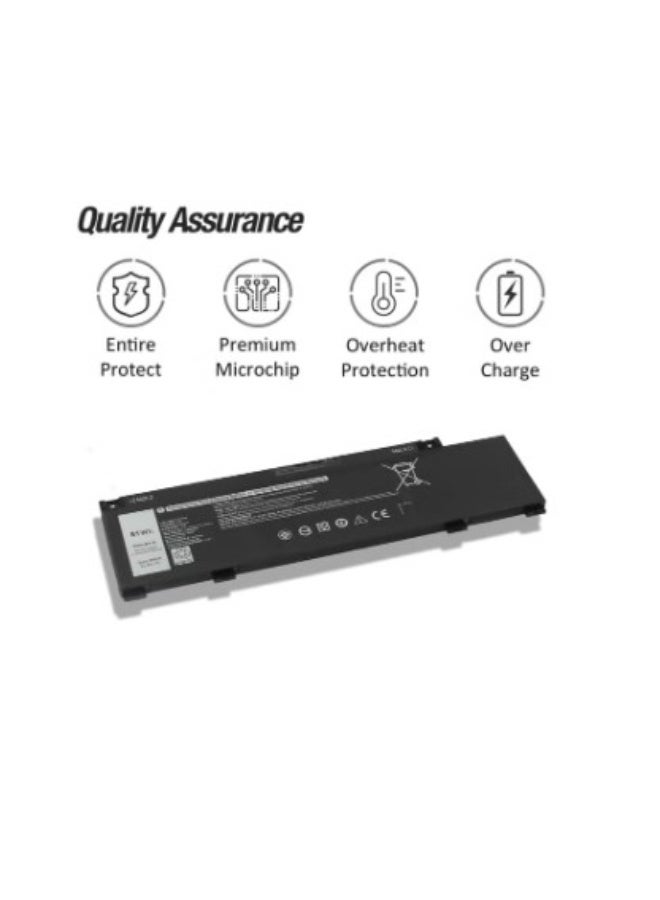 Terabyte 266J9 Laptop Battery Compatible for Dell G3 15 3500 3590 3790 G5 15 5500 5505 SE Inspiron 5490 INS 15PR-1545W 1548BR 1645W M4GWP C9VNH PN1VN 415CG MV07R 0266J9 0PN1VN 0415CG 0M4GWP 51Wh - Image 3
