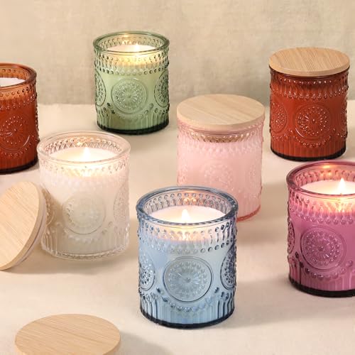 DARJEN 10 Pack Green Candle Jars for Making Candles- 7.5 OZ Empty Glass Candle Making Jars with Bamboo Lids and Labels, Candle Containers Candle Making Jars for DIY Gifts - Image 4