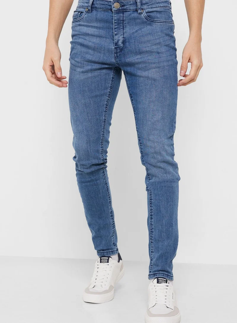 Seventy Five Blue Denim Super Skinny Fit Jeans