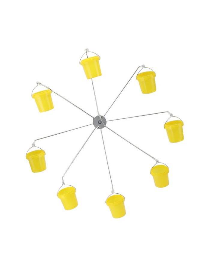 Thoraya - Ferris Wheel Bird Feeder Dynamic Design Endless Fun Outdoor Hanging Hummingbird Feeder with 8 Buckets - Image 1
