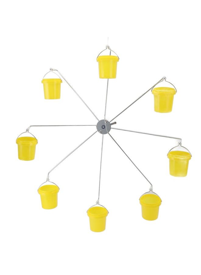 Thoraya - Ferris Wheel Bird Feeder Dynamic Design Endless Fun Outdoor Hanging Hummingbird Feeder with 8 Buckets - Image 1