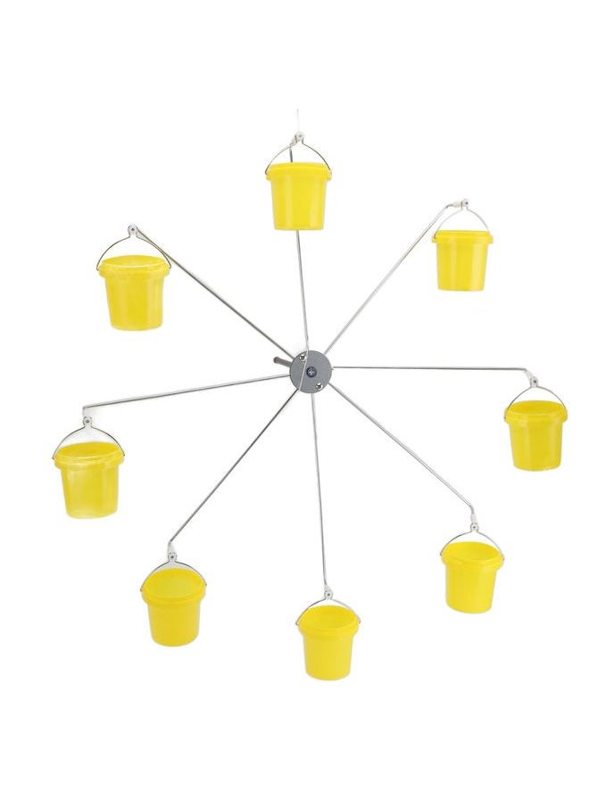 Thoraya - Ferris Wheel Bird Feeder Dynamic Design Endless Fun Outdoor Hanging Hummingbird Feeder with 8 Buckets - Image 1