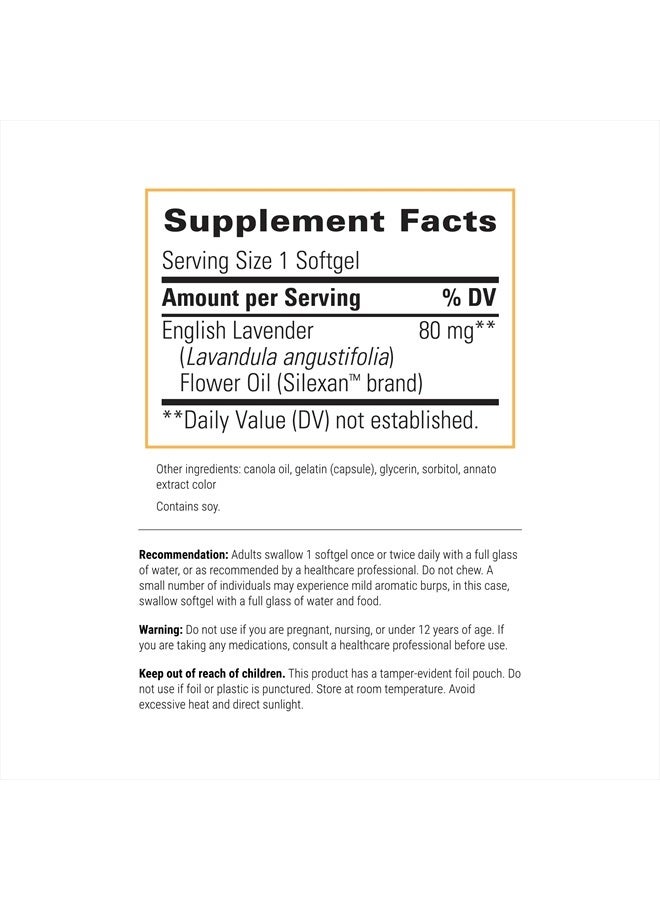 Integrative Therapeutics لافيللا WS 1265 - مكمل زيت اللافندر الأساسي المدروس سريرياً - يهدئ التوتر* - يقلل من الضغط النفسي* - 60 كبسولة لينة - Image 2