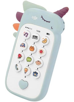 Collazoey Baby Mobile Phone, Baby Toy from 6 9 Months, Learning Fun Smart Phone with Songs Sounds Words Phrases and Flashing Lights, Gift Girls Boys (Blue)