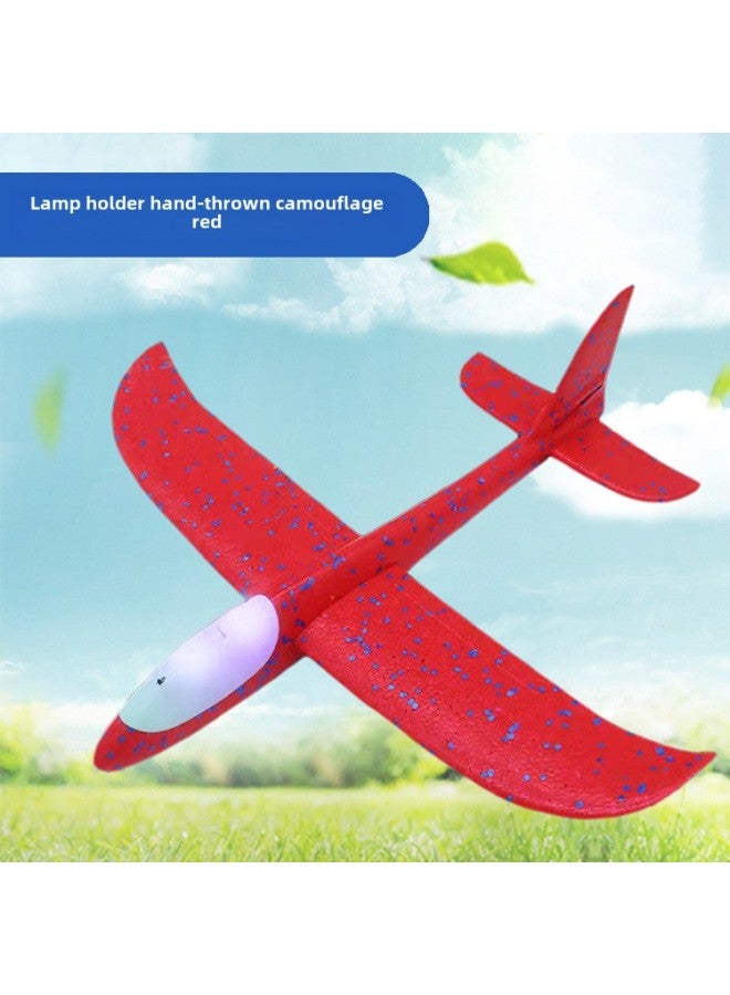 Foam Aircraft 44cm Hand Throwing Foam Aircraft Outdoor Children's Toy Gliding Swing Aircraft Model Sliding Toy-Color:Red Foam Aircraft 44cm ]  - Image 1