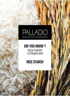 PALLADIO Rice Paper Facial Tissues For Oily Skin, Face Blotting Sheets Made From Natural Rice, Oil Absorbing Paper With Rice Powder, 2 Sided, Instant Results, Warm Beige, 40 Count, Pack Of 3  - Image 3