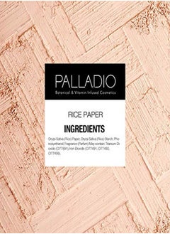 PALLADIO Rice Paper Facial Tissues For Oily Skin, Face Blotting Sheets Made From Natural Rice, Oil Absorbing Paper With Rice Powder, 2 Sided, Instant Results, Warm Beige, 40 Count, Pack Of 3  - Image 5