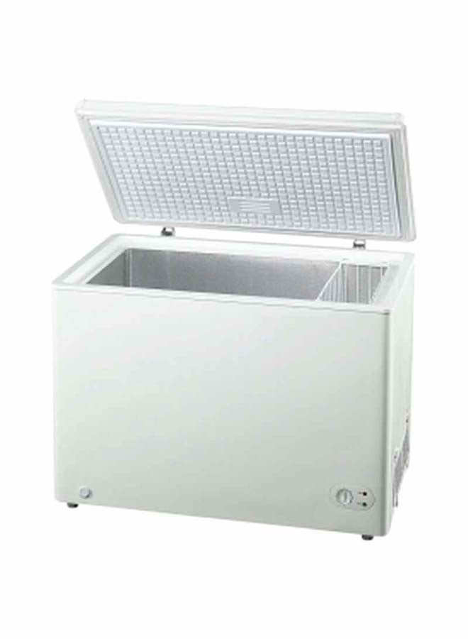 SUPER GENERAL Chest-Freezer 250 Liter Gross Volume, Compact Deep-Freezer With Storage-Basket, Lock And Key, Wheels, 99.6 X 56.5 X 83.5 Cm, 1 Year Warranty 250 L 128 W SGF244H White - Image 1