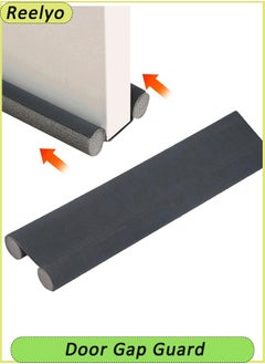 Reelyo 1/4 Piece Door Gap Guard, Wind Protection, Draft Stopper, For Doors, 36.6 inches (93 cm), Door Draft Stopper, Door Sweep, Door Bottom Seal Strip, Twin, Energy Saving, Stopper, Cold Air Blocker,  - Image 1