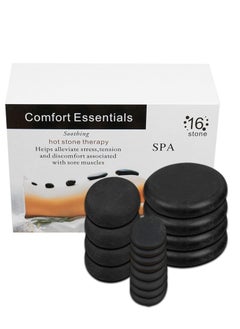 Meishida Meishida 16pcs Massage Stone Natural Basalt Stone For Spa Warming  - Image 1