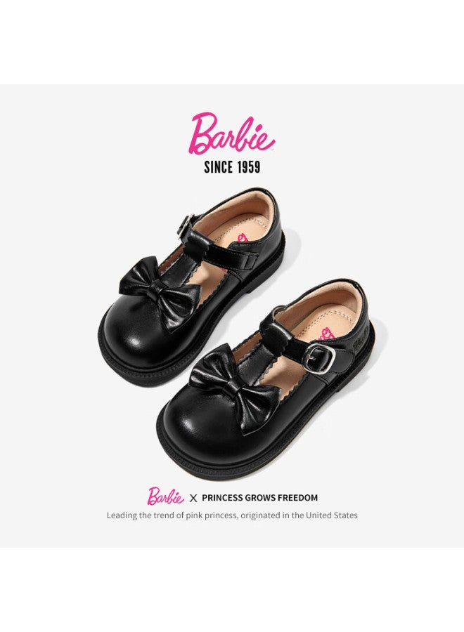 Barbie Babi Children's Shoes, Girls' Leather Shoes, Spring And Autumn, Children's Day Performance Shoes, Student Black Leather Shoes, Da6266, Black, Size 31 - Image 4