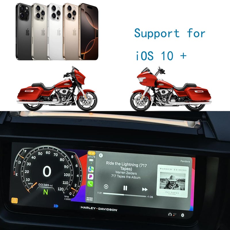 COKTNNI Wireless CarPlay Headset Bypass Fit for Harley Davidson 2024-2025 Street Glide Road Glide CVO/ST Accessories Plug-N-Play (12-pin) - Image 4