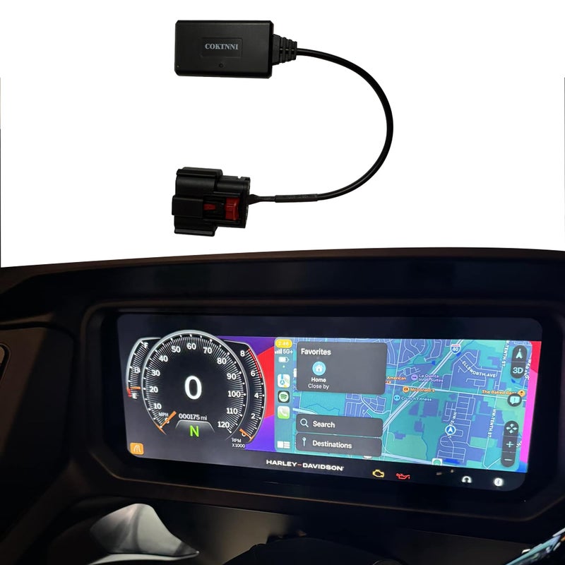 COKTNNI Wireless CarPlay Headset Bypass Fit for Harley Davidson 2024-2025 Street Glide Road Glide CVO/ST Accessories Plug-N-Play (12-pin) - Image 3
