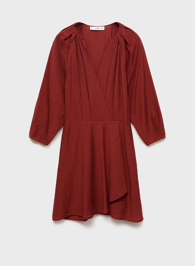 MANGO Crimson Mini Dress