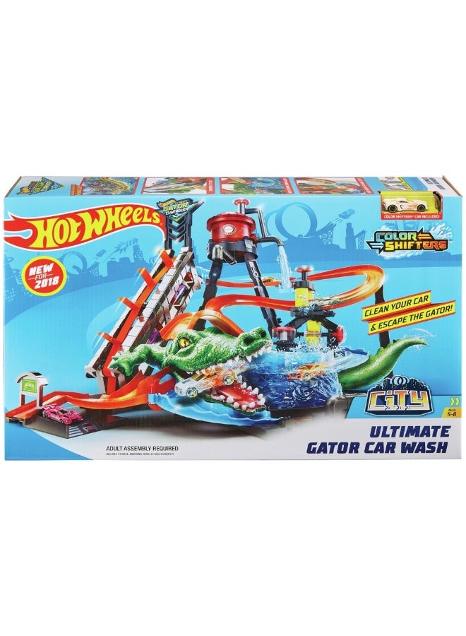 Hot Wheels مجموعة ألعاب غسيل السيارات جيتور النهائية - Image 2