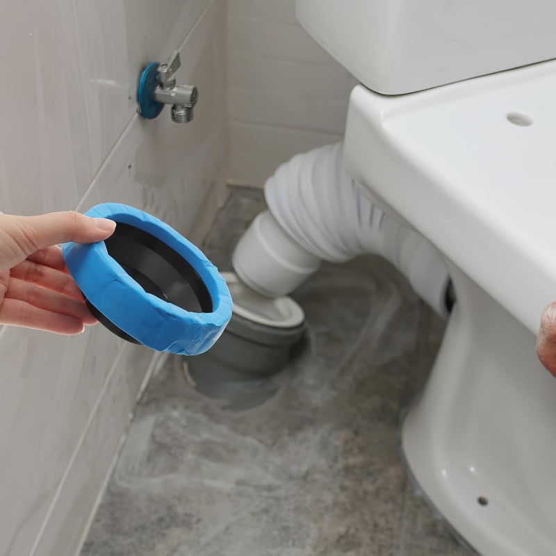 Uonlytech Toilet Wax Ring Replacement Kit 4.52X4.52X7.87In Sealing Gasket for Toilet Bowl Flange Leak Proof Wax Ring for Waste Line Suitable for Most Toilets - Image 4
