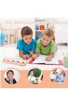 Generic Soroban, Plastic Abacus with 13 Rows, Chinese Calculator, Counting Tool with Reset Button  - Image 3