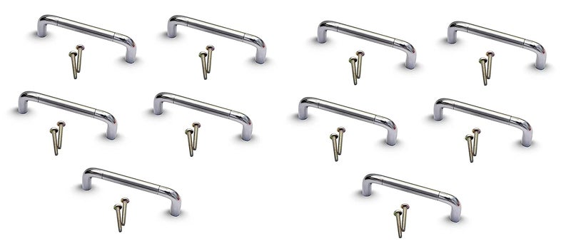 IYB4102 mm Stainless Steel DDesign Kitchen or Furniture Cabinet Hardware Drawer Handle with Screw Pack of 10 - Image 1