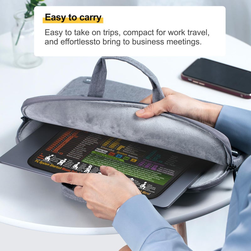 Kinevolve Mouse Pad for Windows Shortcuts â€“ Small Window Cheat Sheet Desk Pad â€“ 11.8"x9.8" Portable Computer Mousepad â€“ Gaming, Office, Waterproof, Non-Slip, Stitched Edges - Image 5