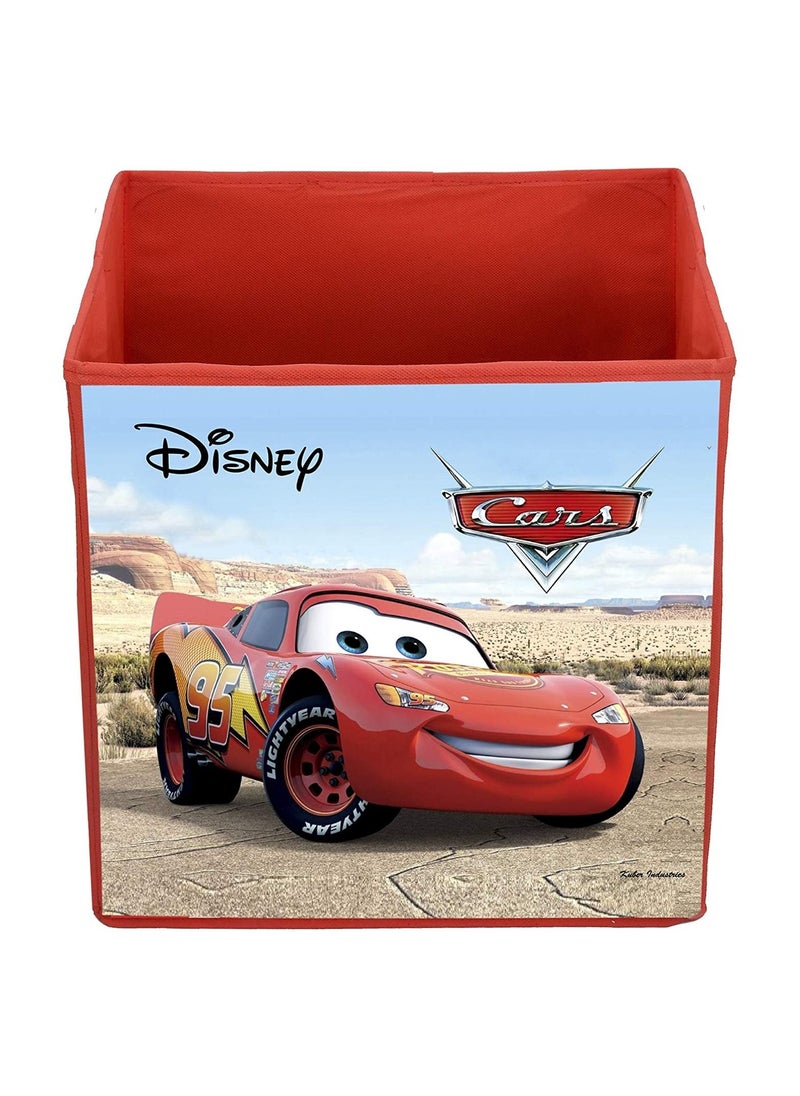 erorex - Disney Print Non Woven Fabric 4 Pieces Foldable Large Size Storage Cube Toy, Books Shoes Storage Box With Handle Extra Large Black Brown - Image 1