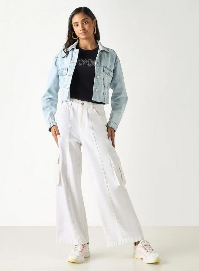 اس بي كاركترز بلوزة بدون أكمام بتزيينات مع ظهر ريسر