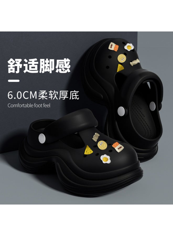Baotou Eva Cave Shoes Women's Summer  New Arrival Simple Non-slip Beach Sandals Baotou Women's Slippers