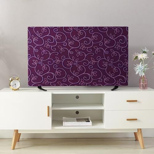 ALHBEJT Monitor Dust Cover 26, 27, 28,29 inch Anti-Static Dustproof Protective Cover for LCD/LED/HD Panel Case Computer Sleeve Compatible with 26-29 inch PC, Desktop and TV (Purple,26-29inch) - Image 5