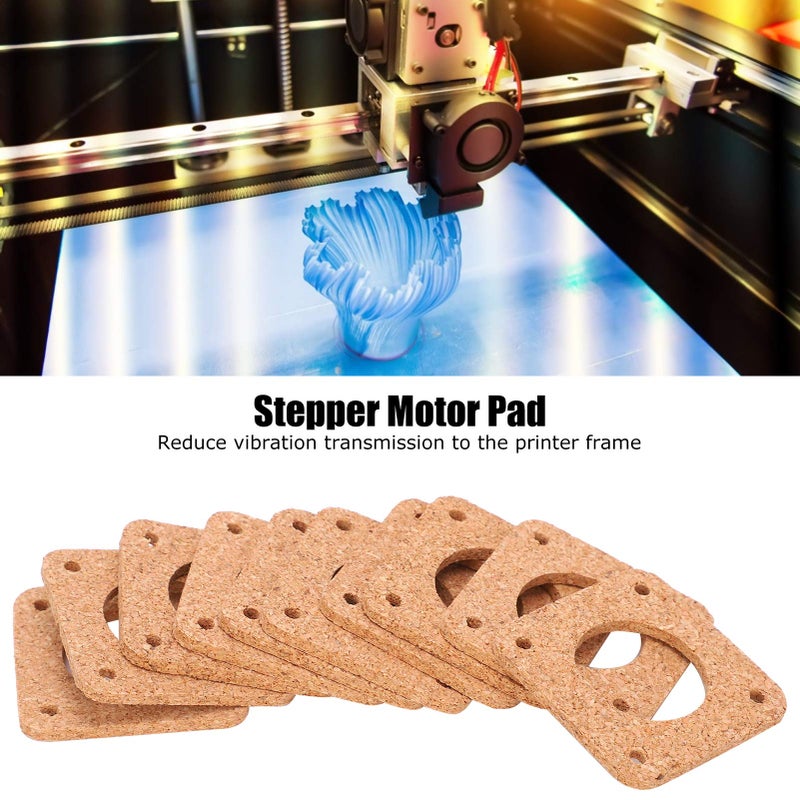 NEMA 17 Stepper Motor Vibration Dampers 20Pcs Cork Gasket Pads Reduce Noise for 3D Printers - Image 4