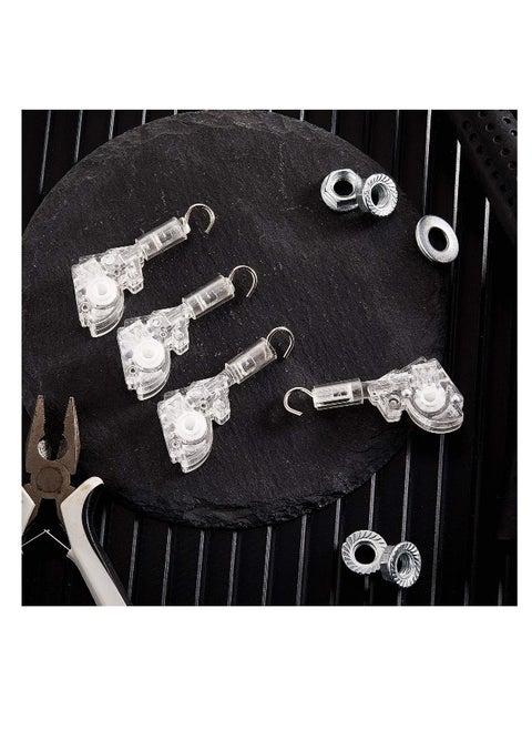 Blind Wand Tilt Control Wand Tilter, 4 Pcs Heavy Duty Low Profile Wand Tilter, for 1 inch Mini Horizontal BlindsTilt Mechanism Replacement, with D Shaped Gear Tilt Mechanism Hook Connection