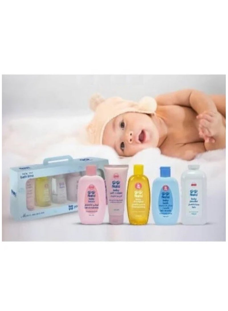 نونو مجموعة هدية أساسيات الأطفال اللطيفة بمقاس مناسب للسفر لحديثي الولادة من 5 قطع - Image 2