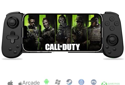Koiiko Phone Game Controller for iPhone 17/Android/PC/Switch, Play COD, Genshin, Diablo, Support Streaming on PS5/PS4/Xbox/PC Console, Cloud Gaming Wireless Gamepad Joystick, Turbo/6-Axis Gyro/Dual Motor - Image 1