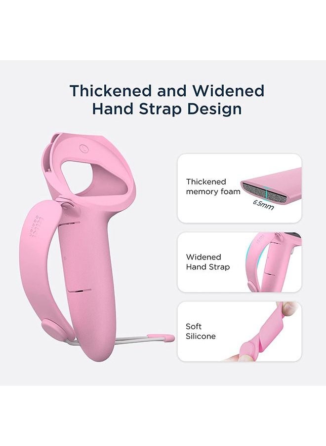 KIWI design Controller Grips Cover with Battery Opening Adjustable with Knuckle Straps Suitable for Large Hands Compatible with META Quest 2  - Image 4