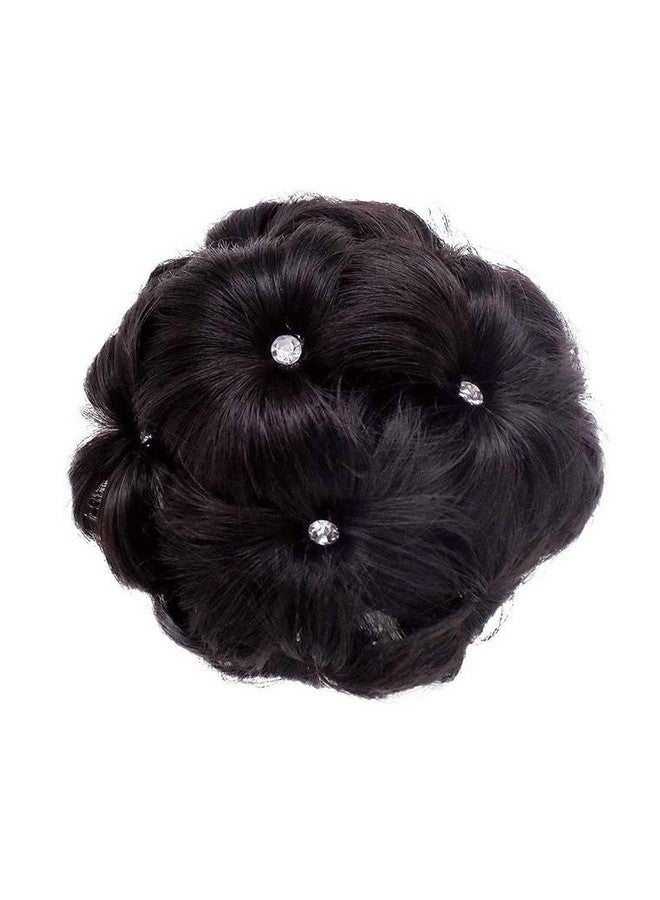 Chanderkash Natural Looking Artificial Juda/Bun For Marriage Functions Nug Panja Synthetic Extension|Puff Juda Bun Shaper |Messy Bun Scrunchie - Image 1