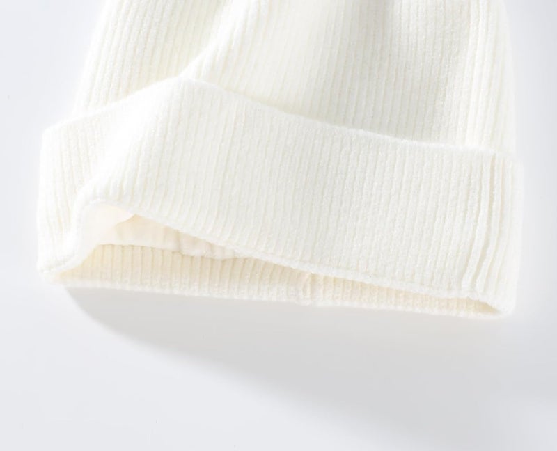 Connectyle Kids Beanie Hat Warm Winter Hats for Boys Girls Fleece Lined Knit Kids Hat for Ages 1-5 - Image 3