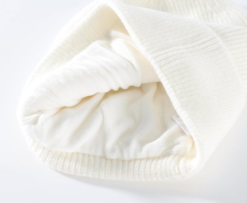 Connectyle Kids Beanie Hat Warm Winter Hats for Boys Girls Fleece Lined Knit Kids Hat for Ages 1-5 - Image 5