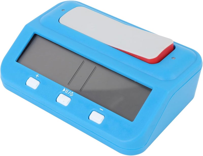 Digital Chess Timer, Professional Chess Clock, Multifunctional Timing Modes with Reward and Delay Functions, Clear Alerts, LCD Display for Board Games Competitions (Blue) - Image 3